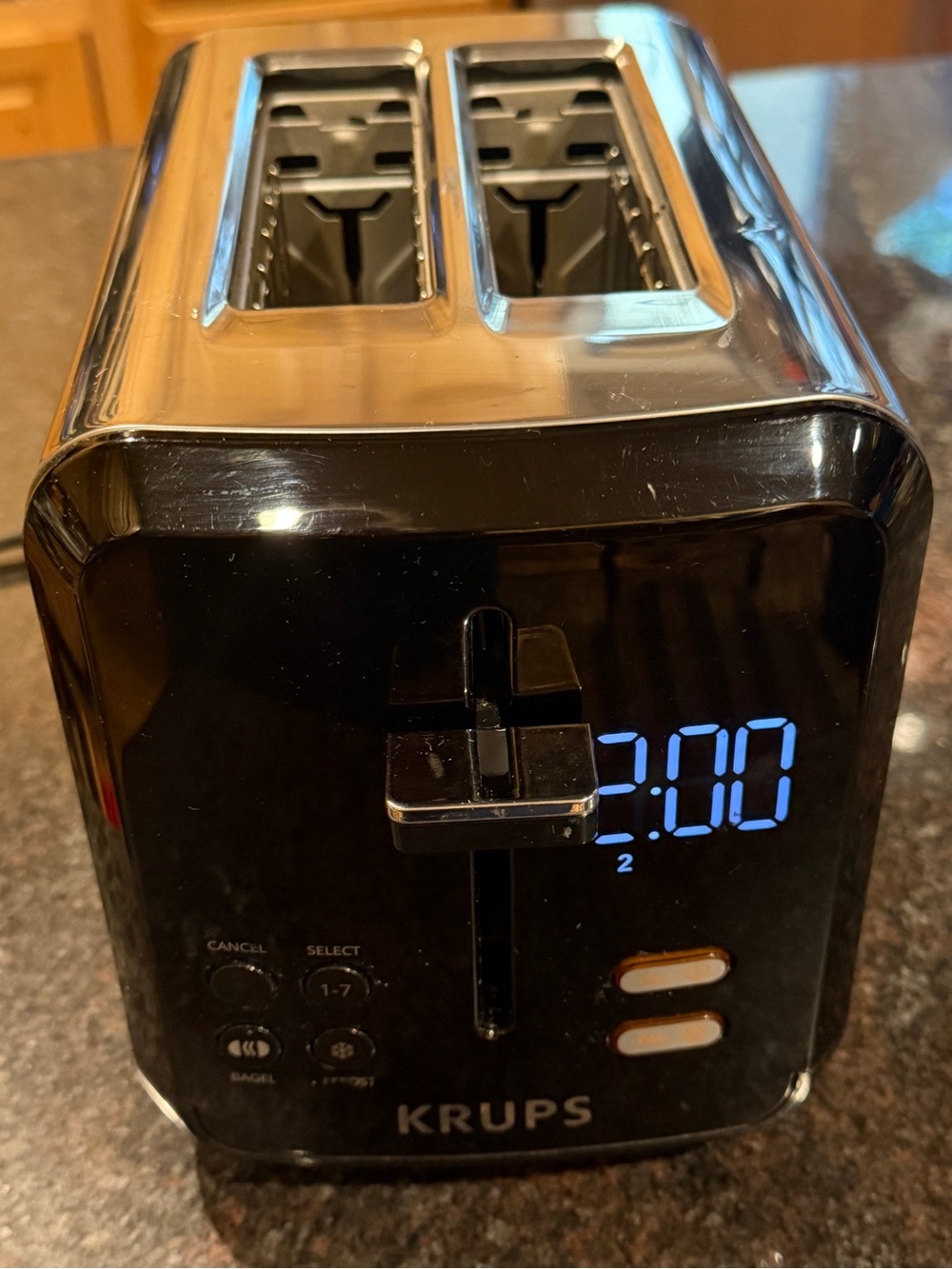 KRUPS Stainless Steel Digital Memory Toaster